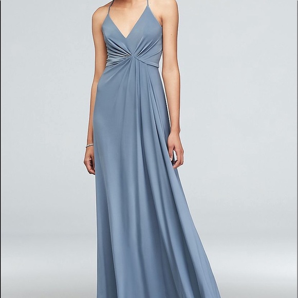 David S Bridal Dresses Slate Blue Bridesmaids Dress Poshmark